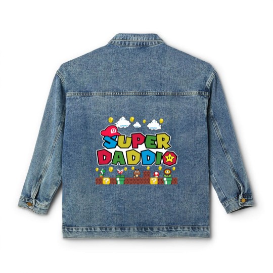 Discover Super Daddio Classic Women's Denim Jackets - Funny Dad Classic Women's Denim Jackets, Father's Day Classic Women's Denim Jackets