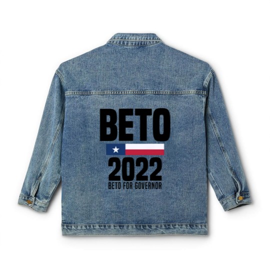 Discover Beto 2022 Beto For Governor American Flag Classic Women's Denim Jackets