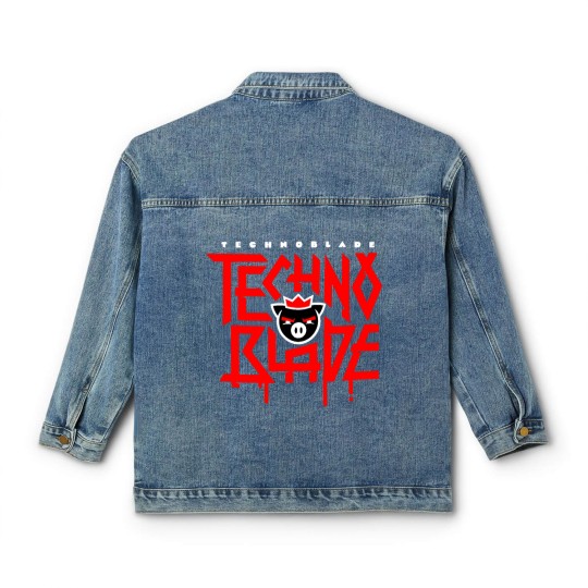 Discover Technoblade Pig Classic Women's Denim Jackets, RIP Technoblade Classic Women's Denim Jackets, Technoblade Never Dies Classic Women's Denim Jackets