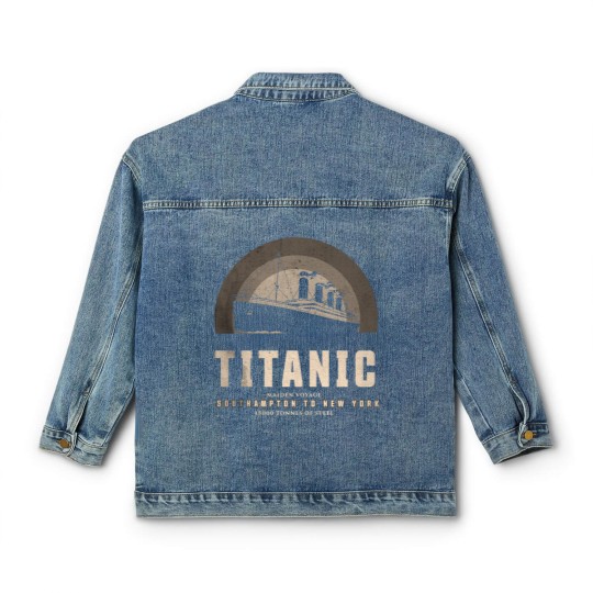 Discover RMS Titanic "The Ship of Dreams" Classic Women's Denim Jackets