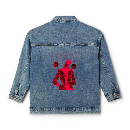 Discover Whitesnake Matrix Design (Red Variant) - Jojo's Bizarre Adventure: Stone Ocean - Stone Ocean - Classic Women's Denim Jackets