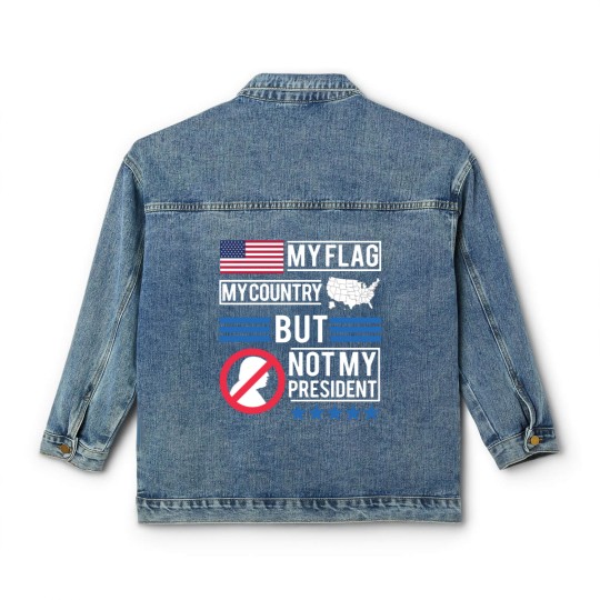 Discover Not My President Anti Donald Trump Classic Women's Denim Jackets Classic Women's Denim Jackets
