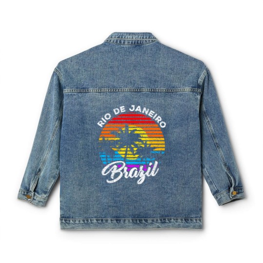 Discover Rio de Janeiro - Rio De Janeiro - Classic Women's Denim Jackets