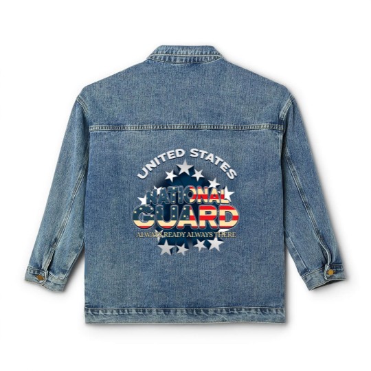 Discover US National Guard Always Ready Always Th Classic Women's Denim Jackets