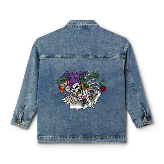 Discover Badass Poker Joker Classic Women's Denim Jackets