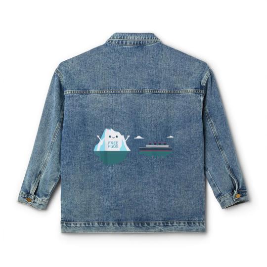 Discover Retro Funny Titanic Cruise Ship Iceberg 1912 Cruis Classic Women's Denim Jackets