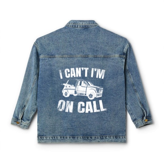 Discover Tow Truck Driver Wrecker Recovery Vehicle Classic Women's Denim Jackets