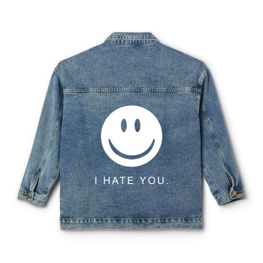 Discover I Hate You Face Gamer Hip-hop Juggalo Classic Women's Denim Jackets