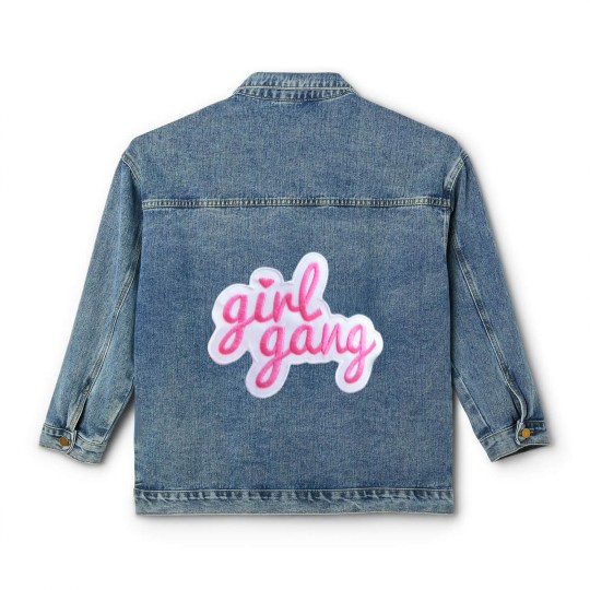 Discover Girl Gang Patch Classic Women's Denim Jackets