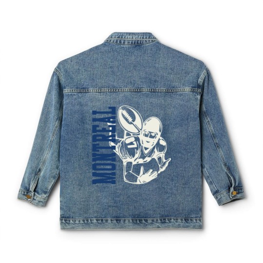 Discover Montreal Football with Player Graphic - Montreal Football - Classic Women's Denim Jackets