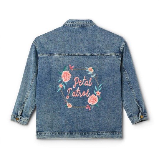 Discover Flowers Floral Petal Patrol Classic Women's Denim Jackets