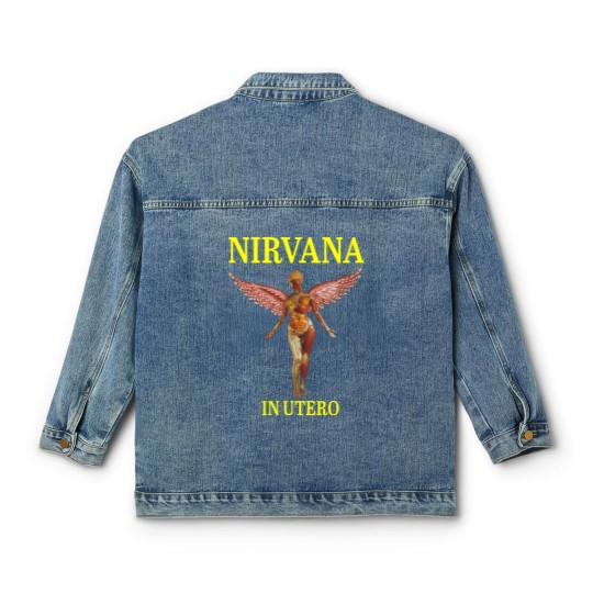 Discover Vintage_Nirvanas_t shirt_music 2021 Classic Women's Denim Jackets