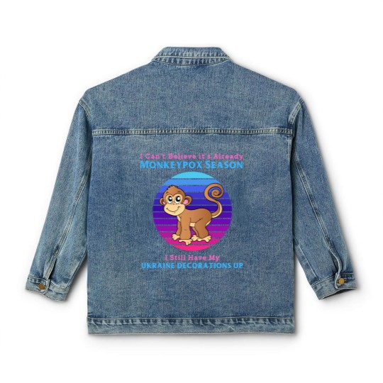 Discover Funny Political Monkeypox Classic Women's Denim Jackets