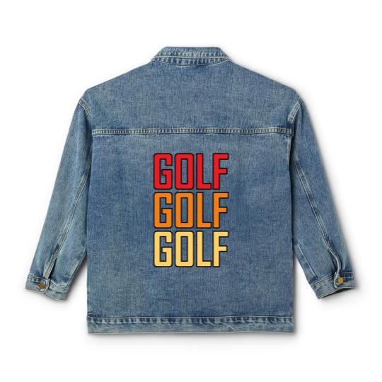 Discover Golf Golf Golf Classic Women's Denim Jackets