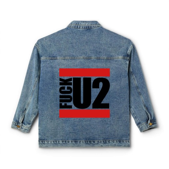 Discover Red middle finger sport colors stinkfinger show sy Classic Women's Denim Jackets