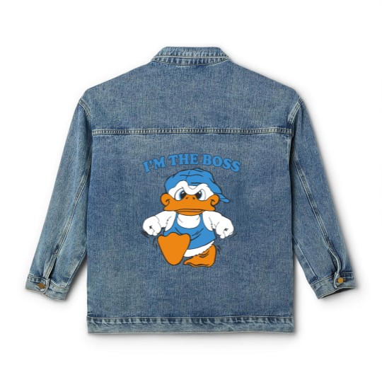 Discover I'm The Boss Duck Classic Women's Denim Jackets 90s Cartoon Tourist Classic Women's Denim Jackets
