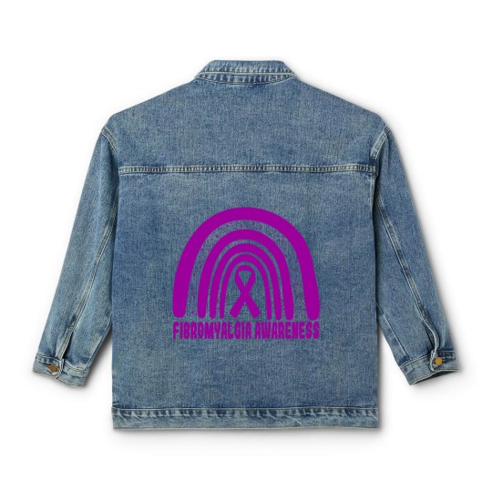 Discover Fibromyalgia Rainbow Day National Fibromyalgia Awareness Classic Classic Women's Denim Jackets