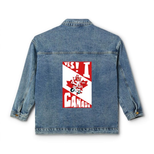 Discover Yes! I Canada - 1 - Duke Caboom Canadian Stuntman - Classic Women's Denim Jackets