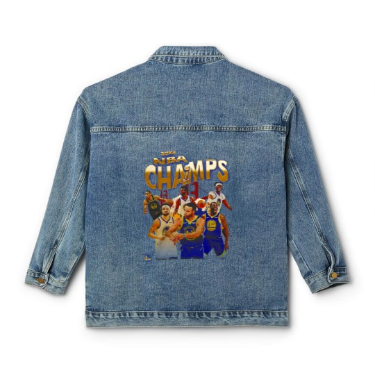 Discover Warriors 2022 Champs Bootleg Classic Women's Denim Jackets PNG, Vintage 90s Bootleg Classic Women's Denim Jackets Design