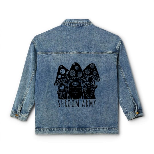 Discover Car Decal BLACK-01 Classic Women's Denim Jackets