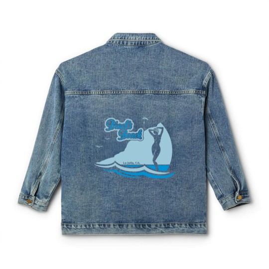 Discover Blacks Beach, La Jolla CA. Classic Women's Denim Jackets