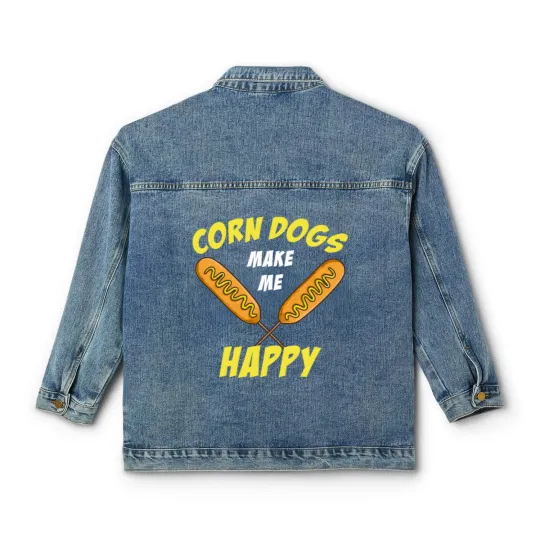Discover Corn Dogs Corndog Pulled Pork Sausage Party Gift Classic Women's Denim Jackets