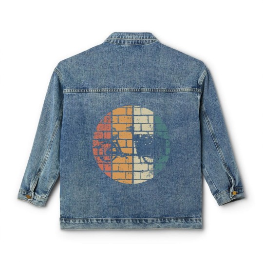 Discover Cargo Bike Retro Classic Women's Denim Jackets
