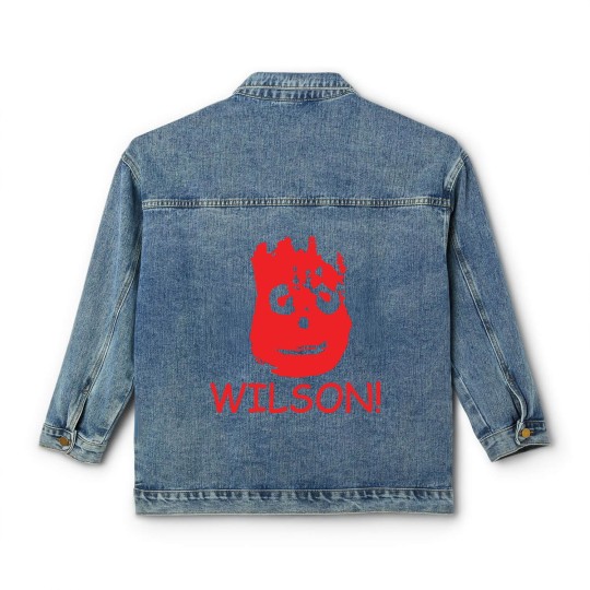 Discover WILSON FUNNY RETRO MOVIE CASTAWAY FILM CLASSIC Classic Women's Denim Jackets