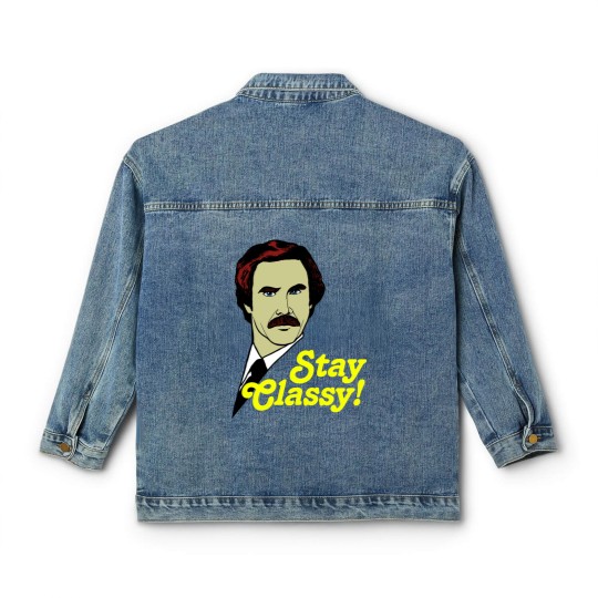 Discover Stay Classy! - Anchorman - Classic Women's Denim Jackets