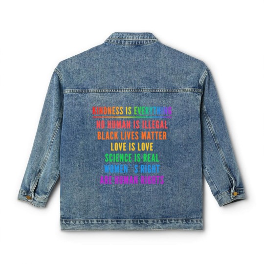 Discover Human rights quotes Classic Women's Denim Jackets