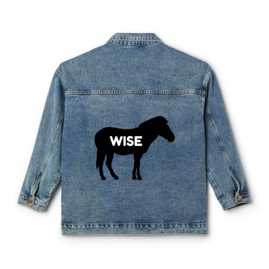 Discover Wise Ass Funny Donkey Funny Classic Women's Denim Jackets