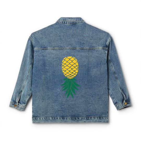 Discover Upside Down Pineapple Classic Women's Denim Jackets Classic Women's Denim Jackets