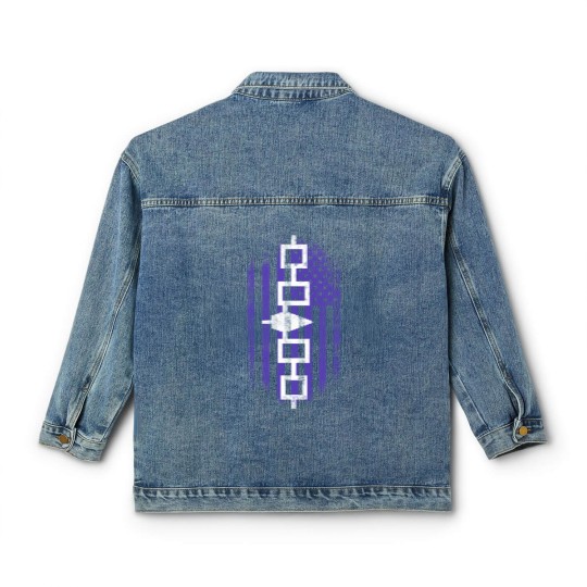 Discover Iroquois American Flag Iroquois and USA Design Classic Women's Denim Jackets