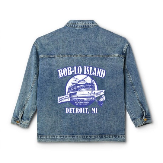 Discover Boblo Island, Detroit MI (vintage distressed look) - Detroit - Classic Women's Denim Jackets