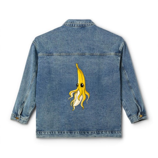 Discover Food Banana Squid Classic Women's Denim Jackets