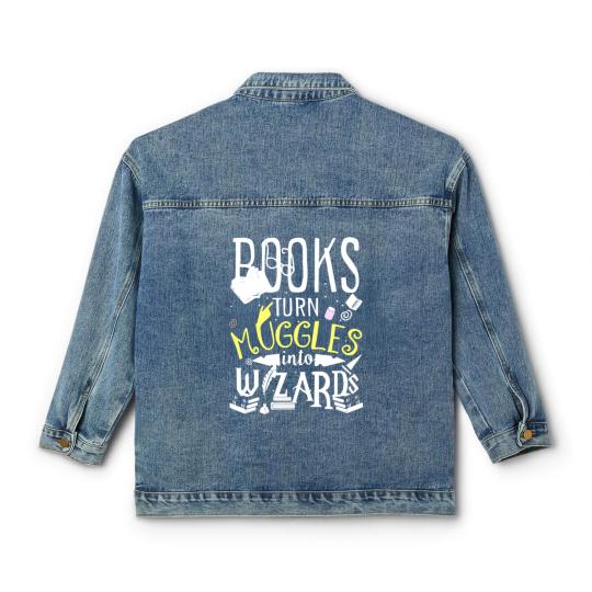 Discover Books turn Muggles into Wizards Classic Women's Denim Jackets