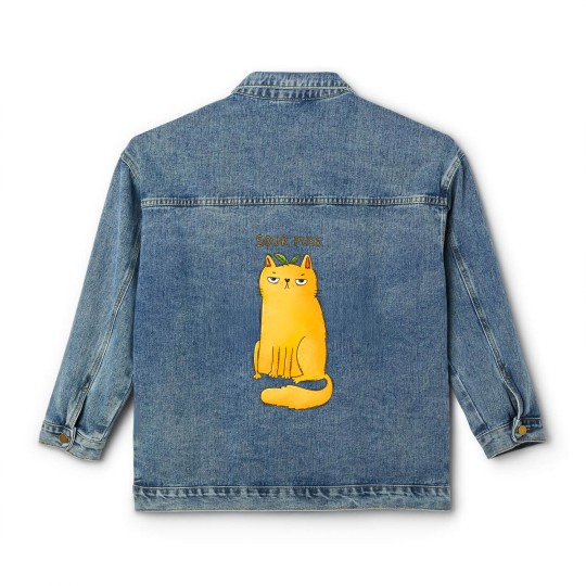 Discover Sour Puss - Cat - Classic Women's Denim Jackets