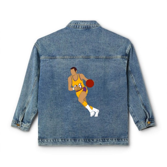 Discover The Logo - Jerry West - Classic Women's Denim Jackets