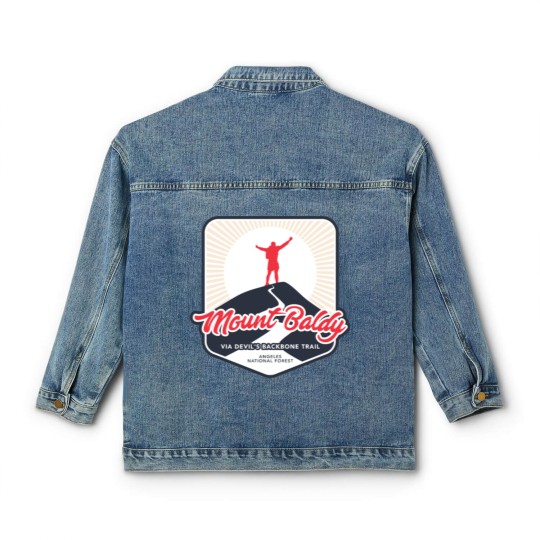 Discover Mount Baldy via Devil's Backbone Trail Classic Women's Denim Jackets
