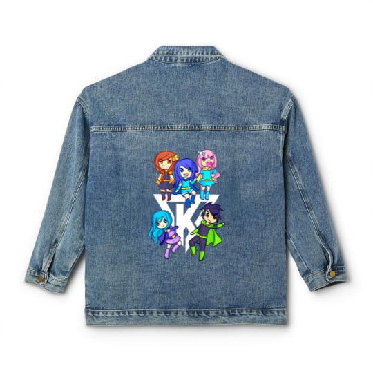 Discover Funneh and the Krew Cartoon - Funneh - Classic Women's Denim Jackets
