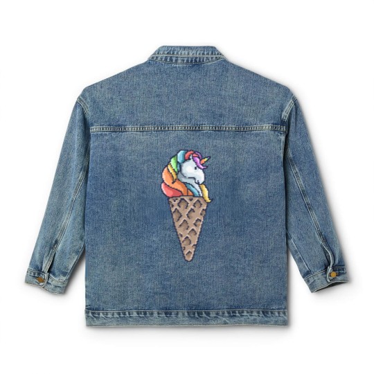 Discover ice cream Unicorn Cone Classic Women's Denim Jackets
