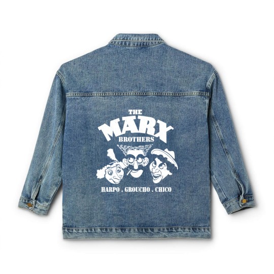 Discover The Marx Brothers fan - Harpo, Grouchom, Chico Classic Women's Denim Jackets