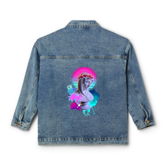 Discover Vaporwave Blessed Mother - Vaporwave - Classic Women's Denim Jackets