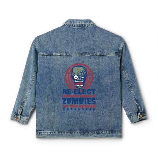 Discover Re Elect Hordes of Zombies Classic Women's Denim Jackets