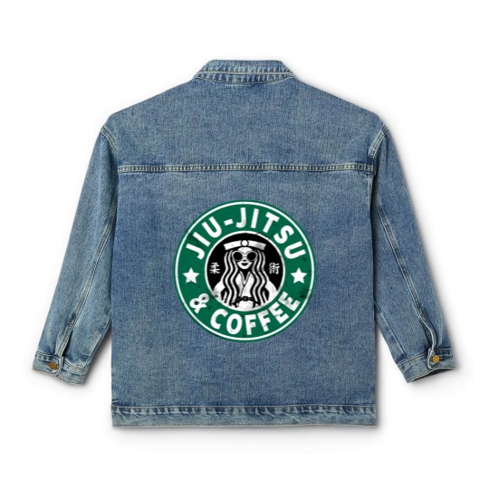 Discover JIU JITSU AND COFFEE - FUNNY BRAZILIAN JIU JITSU - Jiu Jitsu - Classic Women's Denim Jackets