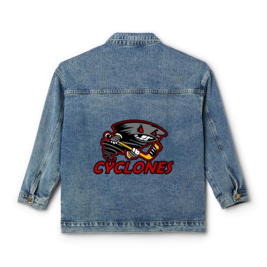 Discover Cyclones Hockey Logo - Cyclones Hockey - Classic Women's Denim Jackets