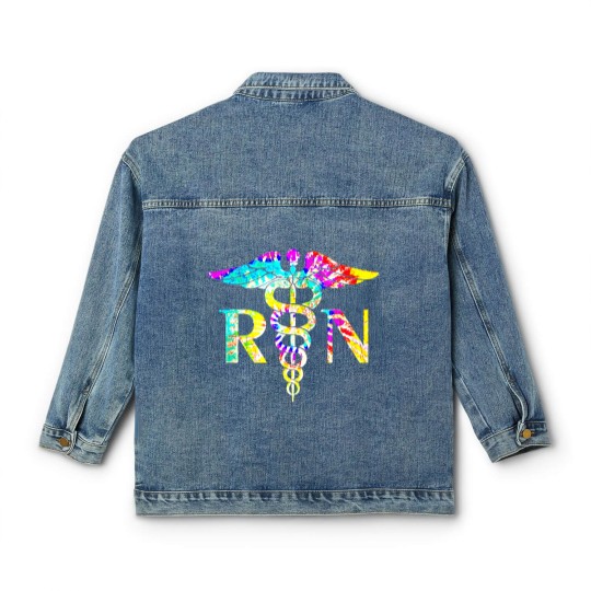 Discover Lovely Rn Registered Nurse Tie Dye Lovely Rn Registered Nurse Tie Dye Classic Women's Denim Jackets