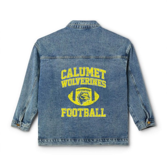 Discover Calumet Wolverines Football - Red Dawn - Classic Women's Denim Jackets