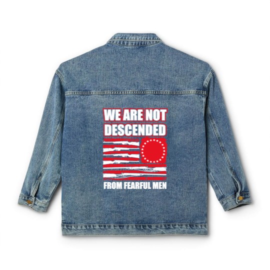 Discover we are not descended from fearful men Classic Women's Denim Jackets