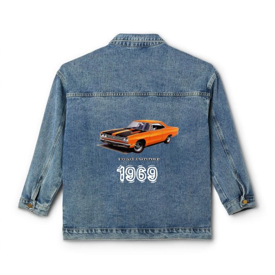 Discover Mopar - 1969 Plymouth Road Runner Classic Women's Denim Jackets